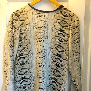 Zara snake pattern shirt M